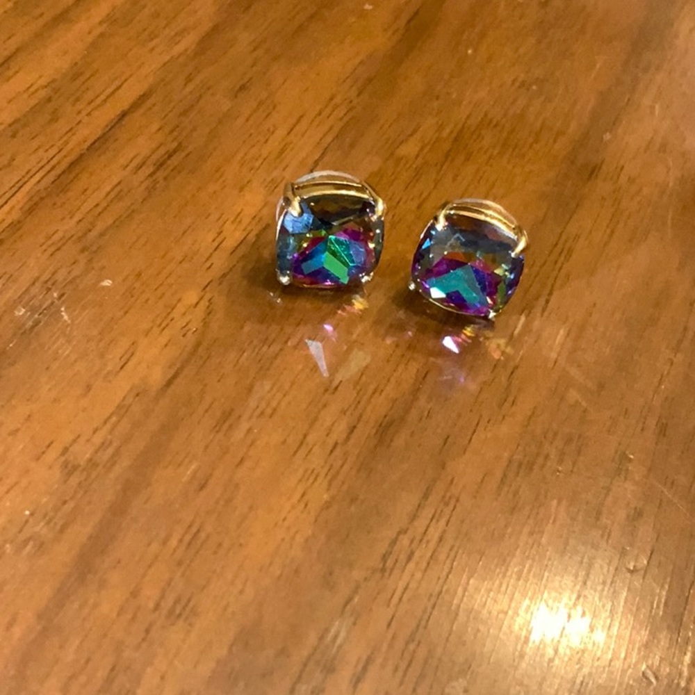 Kate Spade Gold multicolour stud earrings